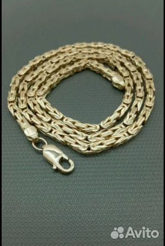 Золотая цепь Лисий хвост квадрат Золотая цепь Лисий хвост квадрат