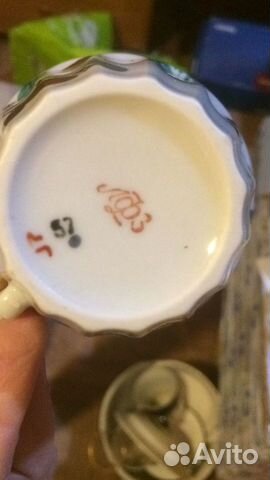Чашки лфз СССР с блюдцами