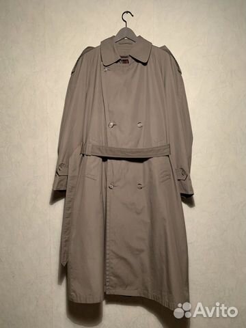 Винтажный тренч плащ хаки Christian Dior Винтажный тренч плащ хаки Christian Dior