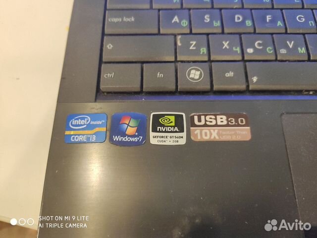 Asus n53s игровой ноутбук intel core i3