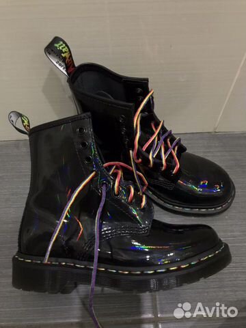 black rainbow 1460 boots