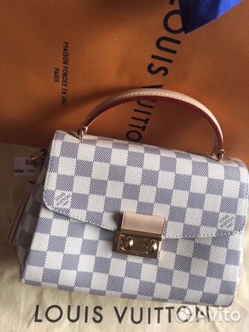 Сумка Louis Vuitton LV Croisette Azur Белая Луи Сумка Louis Vuitton LV Croisette Azur Белая Луи