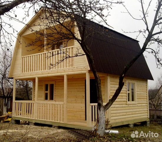 Дом 6x6 м, из профилированного бруса 145x145 мм Дом 6x6 м, из профилированного бруса 145x145 мм