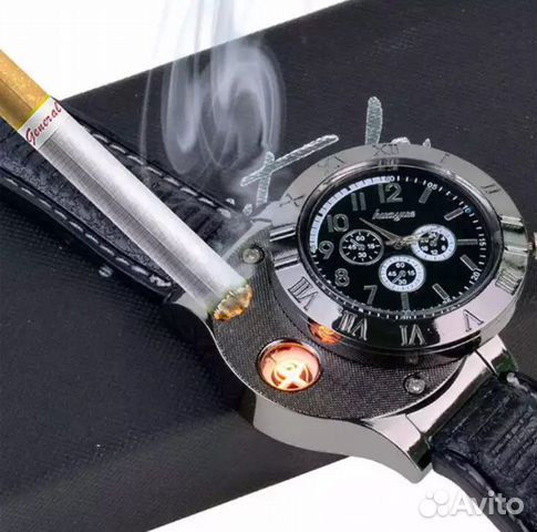 Часы зажигалка USB