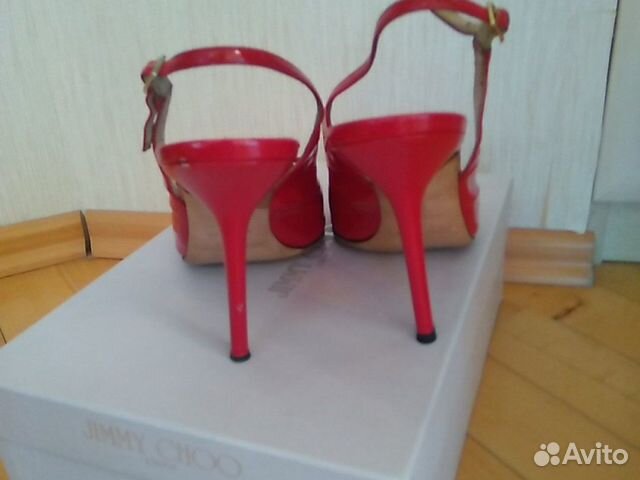 Босоножки красные Jimmy Choo, р. 37.5-38