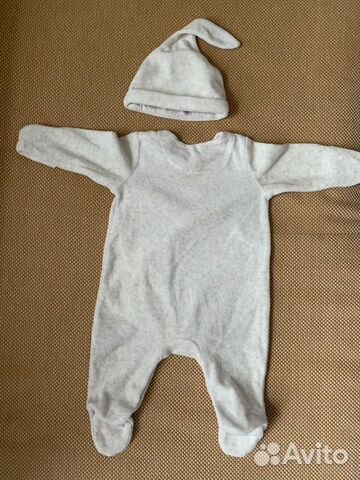 Новый комбинезон и шапочка mothercare 56см