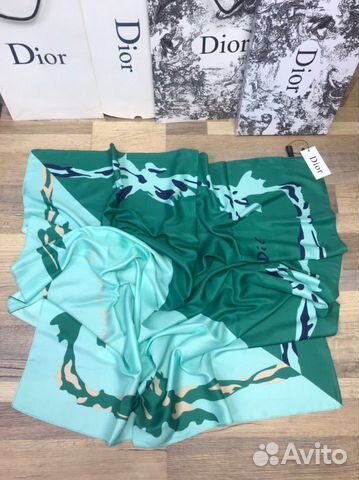 Новый женский шёлковый платок Dior Новый женский шёлковый платок Dior