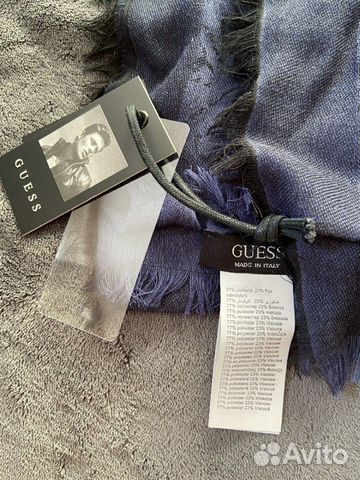 Мужской шарф Guess синий