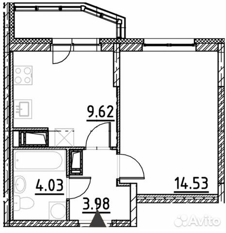 1-к квартира, 33.5 м², 11/19 эт.