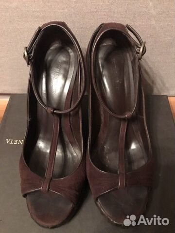 Туфли Bottega Veneta, Itali, оригинал, замша темно Туфли Bottega Veneta, Itali, оригинал, замша темно