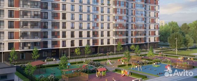 1-к квартира, 41.3 м², 2/12 эт.
