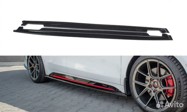 Накладка на пороги KIA ProSeed GT 3 Накладка на пороги KIA ProSeed GT 3