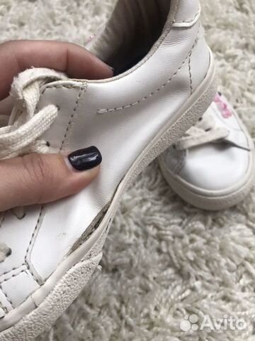 Кеды белые Zara на девочку Кеды белые Zara на девочку