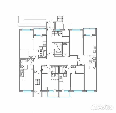 1-к квартира, 37.8 м², 1/6 эт.