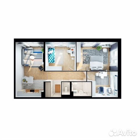 3-к квартира, 78.6 м², 23/25 эт. 3-к квартира, 78.6 м², 23/25 эт.