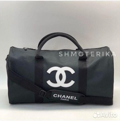 Chanel сумка спортивная VIP Gigt белый лого Chanel сумка спортивная VIP Gigt белый лого