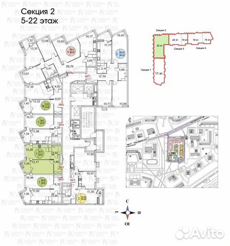 1-к квартира, 39 м², 17/22 эт. 1-к квартира, 39 м², 17/22 эт.
