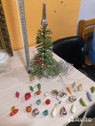Елка искусственная мини с мини игрушками Елка искусственная мини с мини игрушками