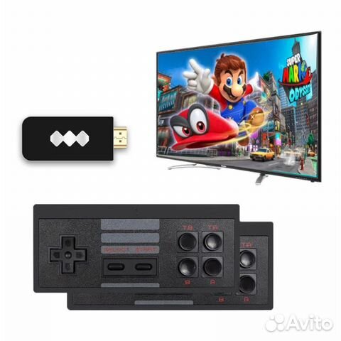 Приставка 4К 2в1 Dendy, Nintendo 600 игр