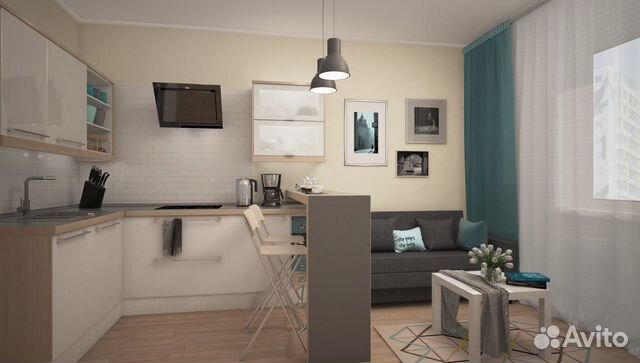Студия, 21.5 м², 1/16 эт. Студия, 21.5 м², 1/16 эт.