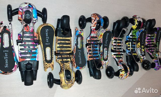 Детский самокат беговел 5 в 1