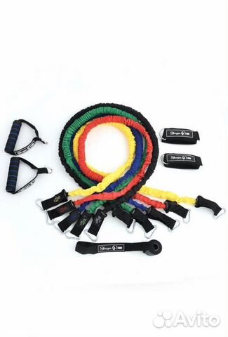 Набор эспандеров трубчатых в защитных чехлах (5 шт