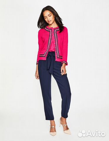 Кардиган синий с полосками Boden 42-44 S Кардиган синий с полосками Boden 42-44 S