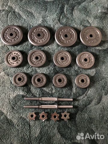 Набор гантелей torneo, 1.25/2.5/5кг Набор гантелей torneo, 1.25/2.5/5кг