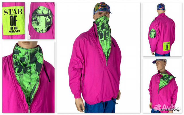 Винтажная демисезонная куртка-анорак Винтажная демисезонная куртка-анорак