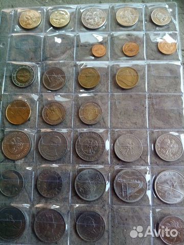 Наборы монет Исландии, Египта, Польши