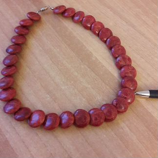 Бусы коралл