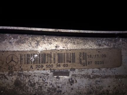 Мерседес Е W212 радиатор основной A2045003603