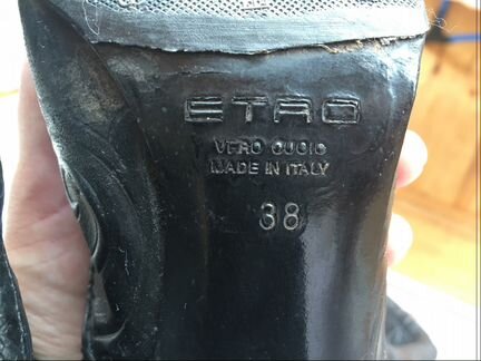 Etro сапоги демисезон