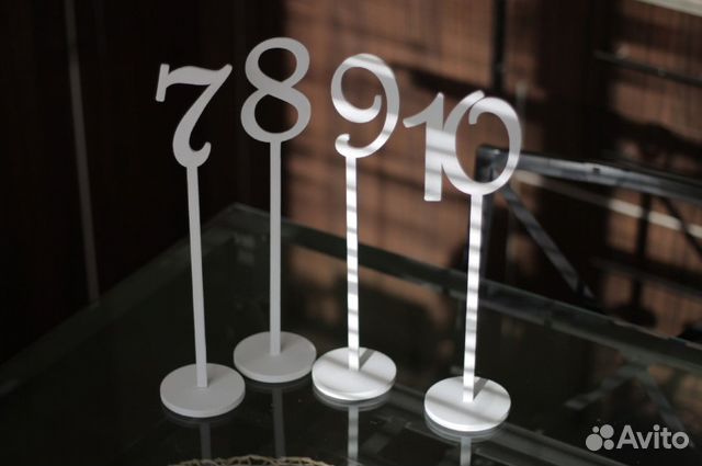 Цифры Номерки на стол Свадьба Декор