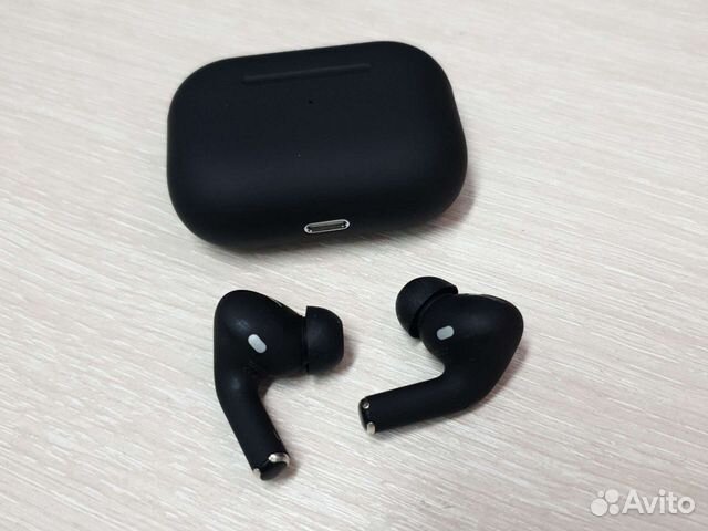 Беспроводные наушники airpods pro чёрные