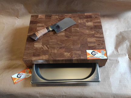 Доска разделочная торц. с емкостью