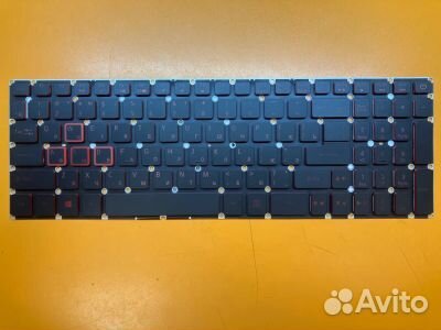 Клавиатура Acer VX5-591 с подсветкой красные буквы