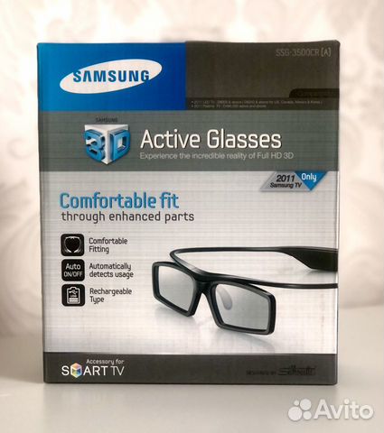 Инновационные активные 3D очки samsung SSG-3500CR