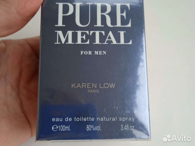 Мужская туалетная вода оригинал pure metal