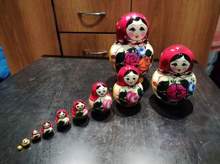 Матрешка ручная работа 10 в 1 новая