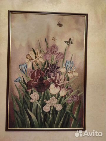 Картины гобелен Ирисы