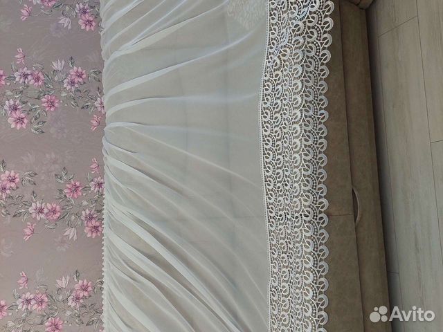 Тюль готовая новая на кухню арка