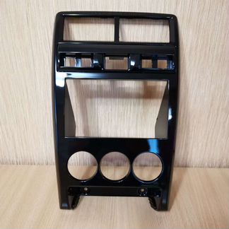 Центральная консоль 2 DIN для Приора2 чёрный лак