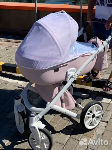 Коляска 2 в 1 indigo эко кожа