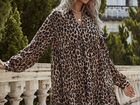 Леопардовое платье новое XL (50-52)