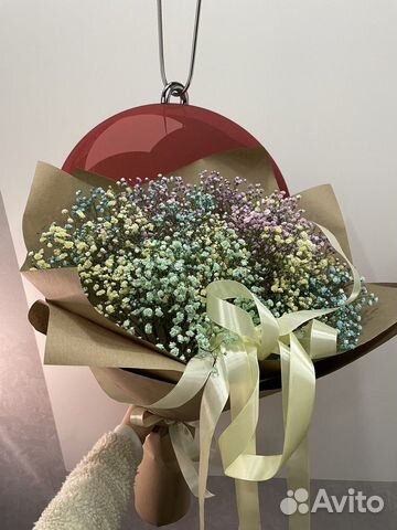 Букет цветов из гипсофилы