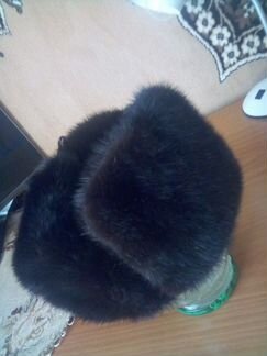 Мужская шапка ушанка натуральная норка