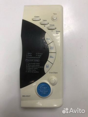 Панель управления микроволновой печи LG