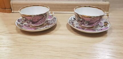 Две чайные пары императорский фарфор