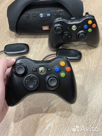 Геймпад xbox 360 беспроводной + адаптер